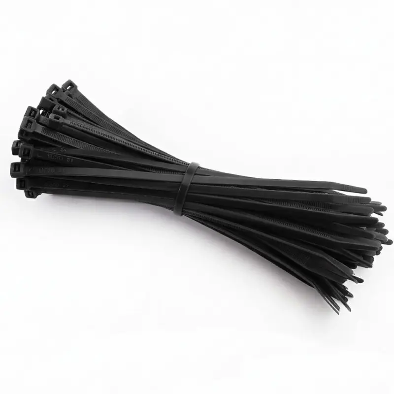 Stahovací pásky 150 mm 100 ks nylonové SPRINGOS GA0268 černé
