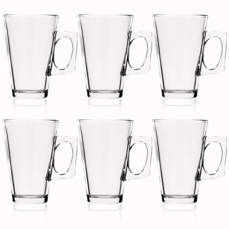 Sklenice na latte 255 ml 6ks SPRINGOS KI0183 čiré