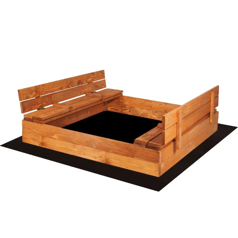 Dětské pískoviště s krytem 98x94 cm DECHLAND Smart 98ZI hnědé