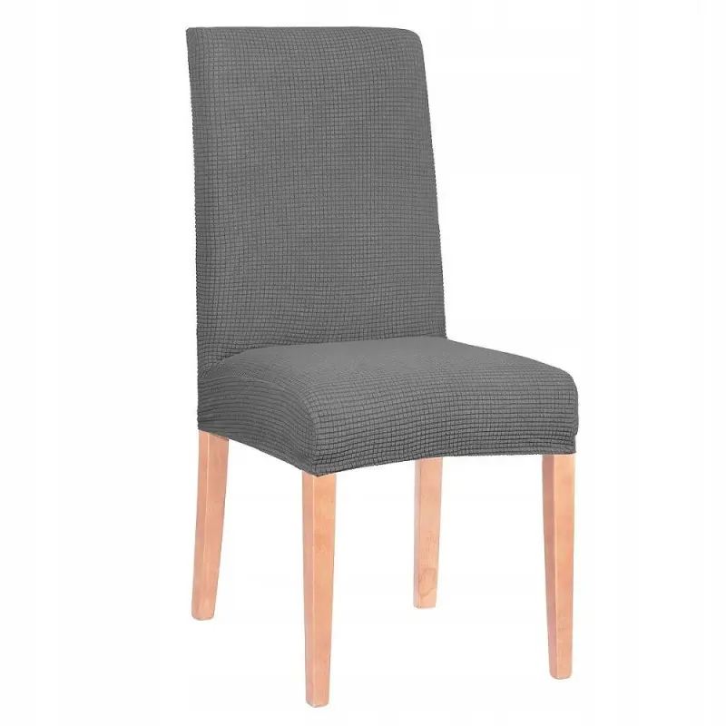 Potah na židli SPRINGOS SPANDEX HA0053 tmavě šedý kostkovaný
