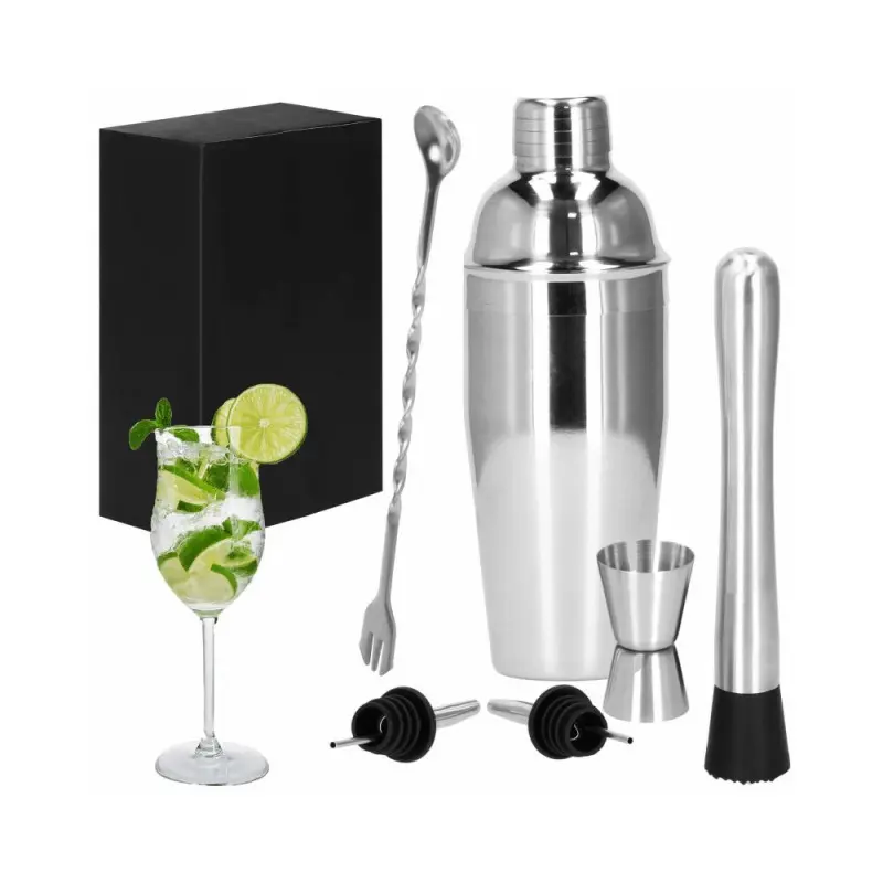 Barmanská sada 6ks 750 ml SPRINGOS Steward KI0014 stříbrná