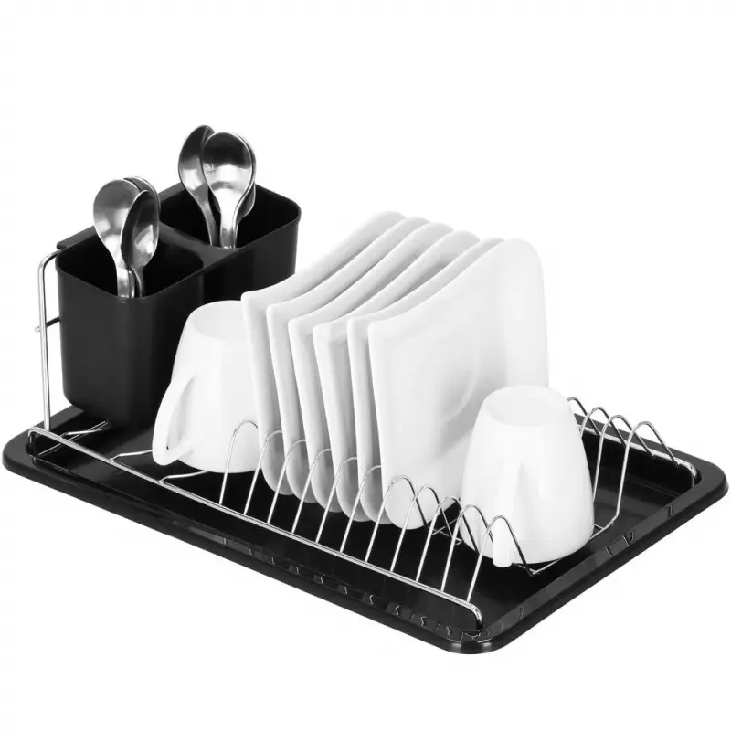 Odkapávač na nádobí 40x19x12,5 cm SPRINGOS Secado KI0137 černý