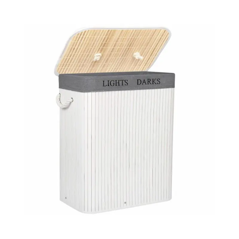 Springos BAMBUS LAUNDRY 100l bílý