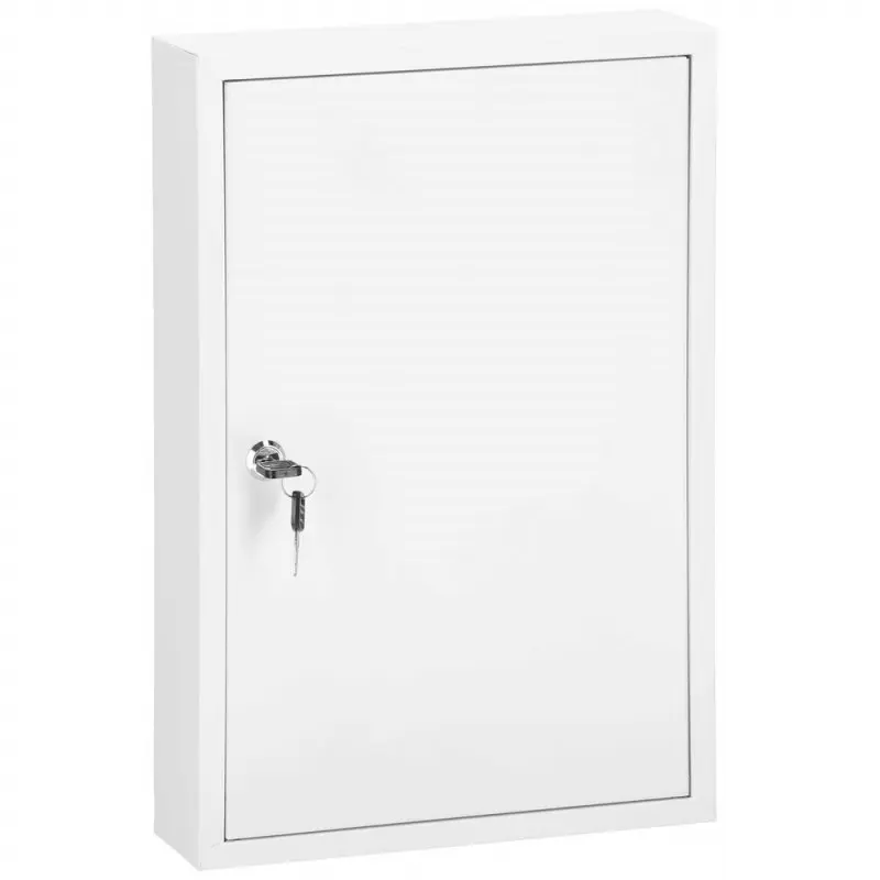 Skříňka na klíče 64 háčků 30x8x45 cm SPRINGOS HA5035 bílá