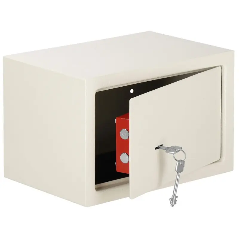 Trezor na peníze na klíč 31x20x20 cm SPRINGOS HA5056 béžový
