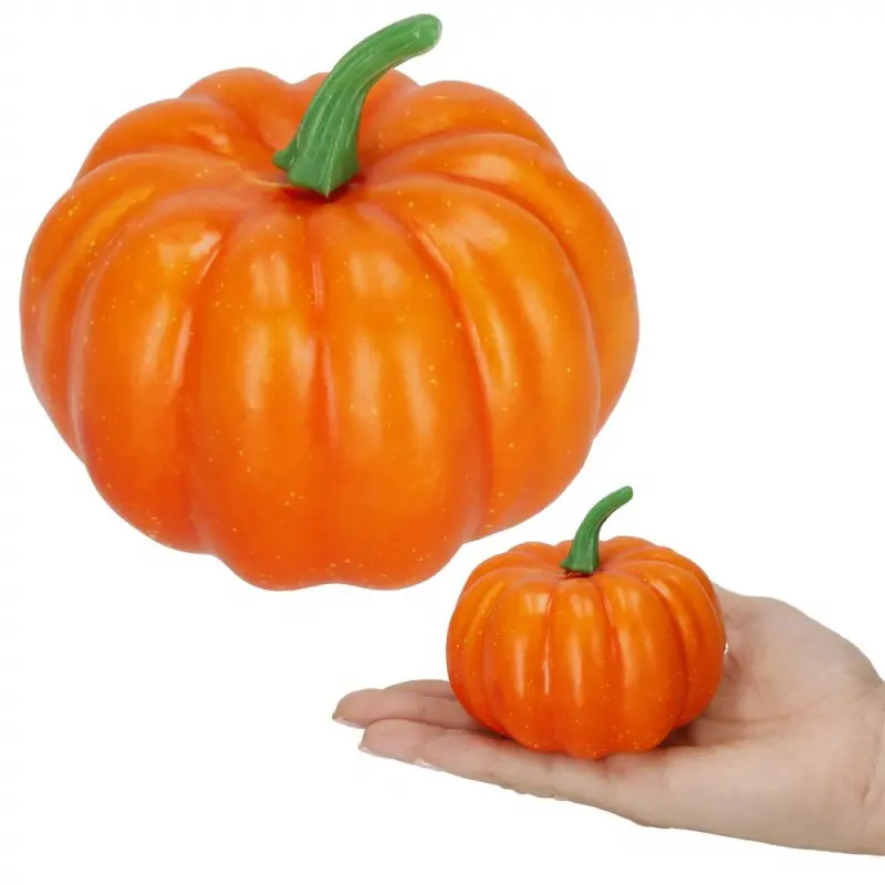 Dekorativní dýně 8,5 cm SPRINGOS HALLOWEEN HA5225 oranžová