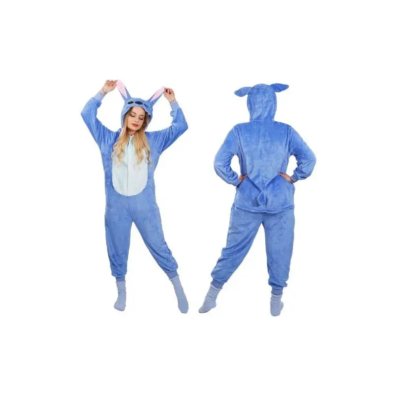 Dámský kigurumi overal Stitch vel. S SPRINGOS HA5073 modrý