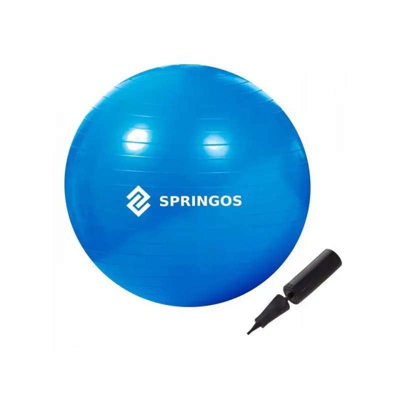 Gymnastický míč 85 cm + pumpička SPRINGOS DYNAMIC modrý