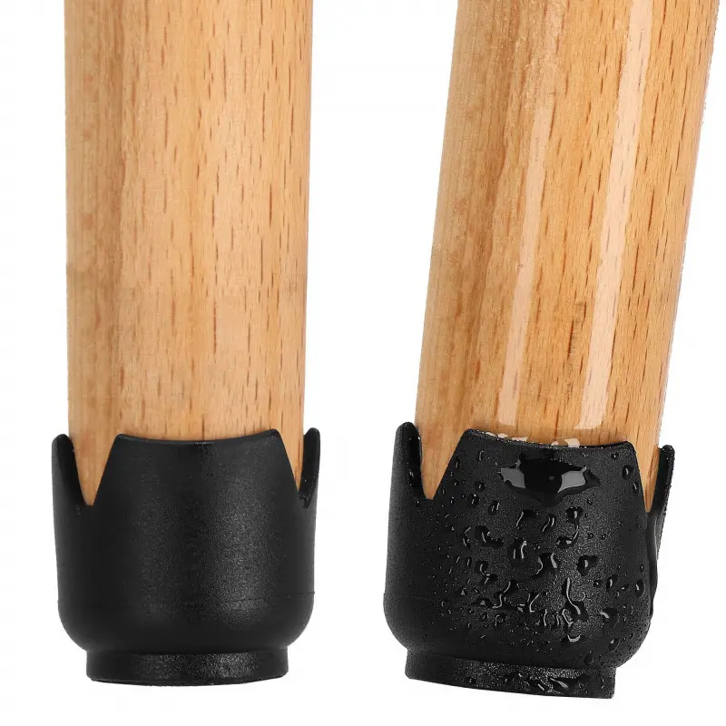 Silikonové návleky na nábytek s filcem 14/16 mm, sada 4ks, černé SPRINGOS HA7255