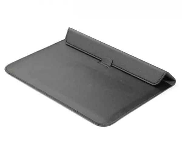2v1 Pouzdro s magnetem a stojánkem z ekokůže pro Apple MacBook Pro 13" TouchBar (2016-2019) - černé