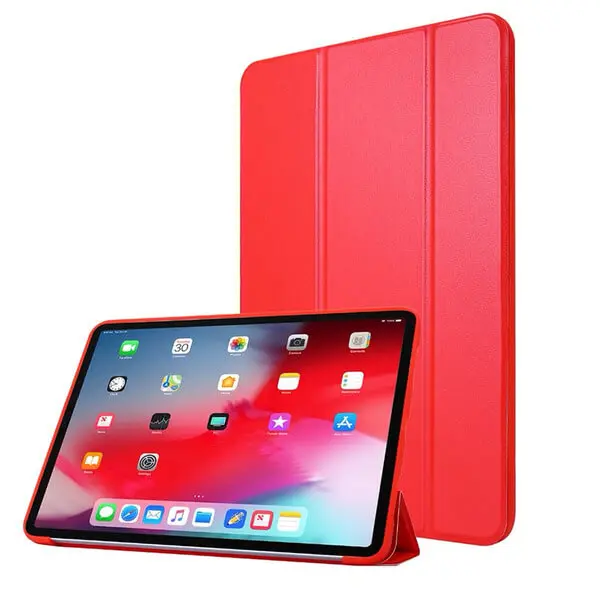 2v1 Smart flip cover + zadní silikonový ochranný obal pro Apple iPad Pro 12.9" 2020 (4.generace) - červený