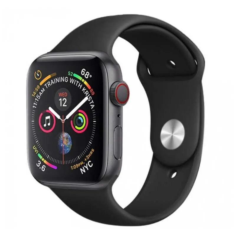 Silikonový řemínek pro chytré hodinky Apple Watch 46mm (10.série) - černý