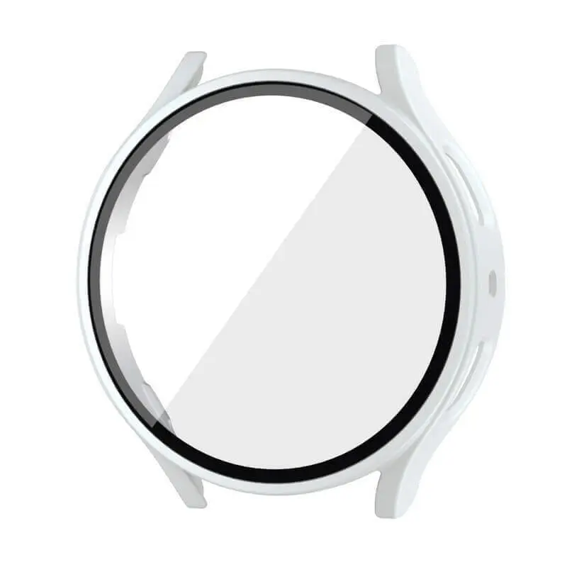 Ochranný kryt se sklem pro Samsung Galaxy Watch 7 40 mm - bílý
