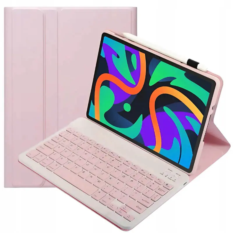 Pouzdro s klávesnicí a držákem na stylus pro Xiaomi Redmi Pad - světle růžové