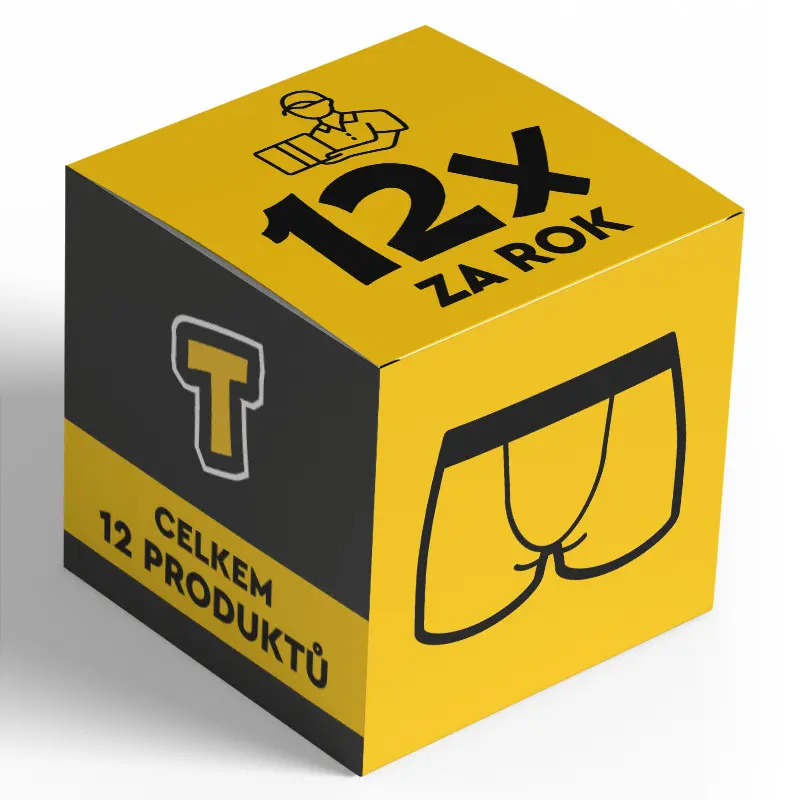 Předplatné - 12 měsíců - Pánské boxerky Styx sportovní guma