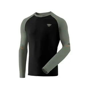 Dynafit Alpine Pro L/S Tee, Black out/sage, vel. XL