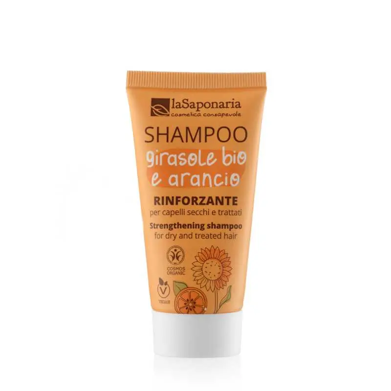 laSaponaria Šampon se slunečnicí a sladkým pomerančem BIO 30 ml