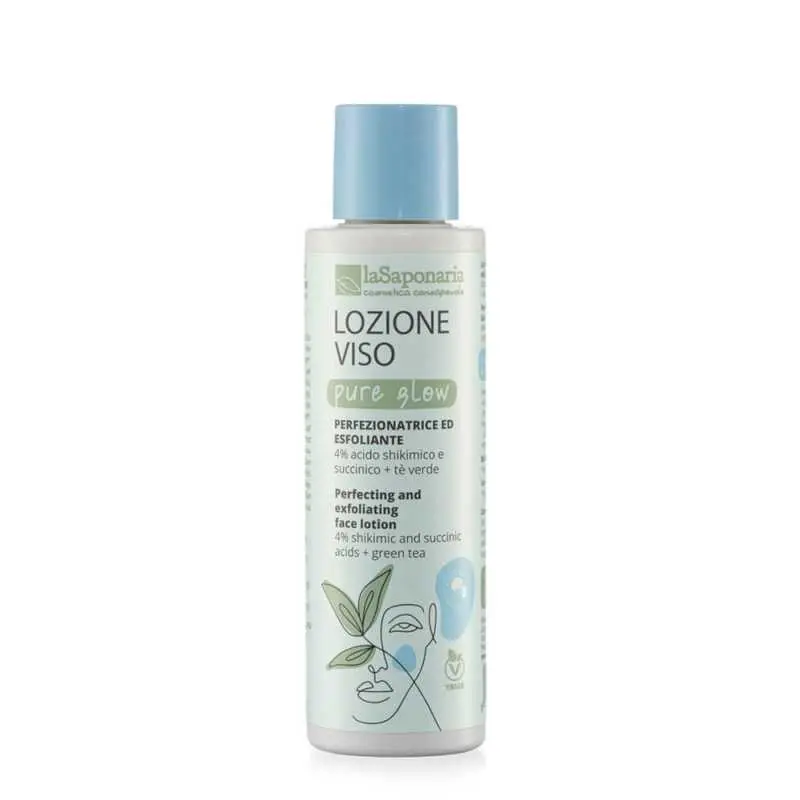 laSaponaria Rozjasňující pleťová voda Pure Glow BIO (150 ml) - s aloe vera a kopřivou