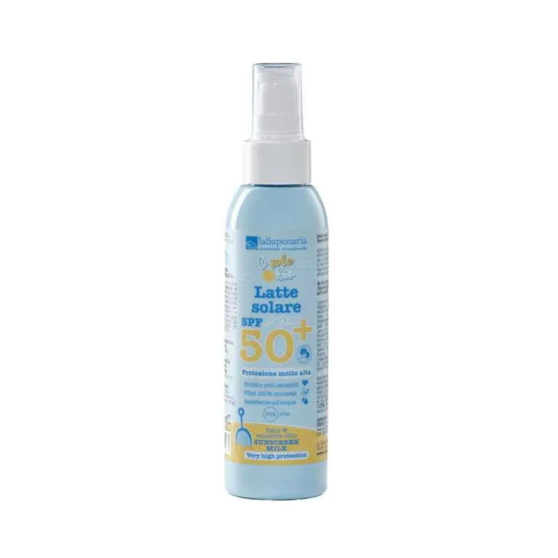 BIO Opalovací mléko pro děti a citlivou pokožku SPF 50+, 125 ml