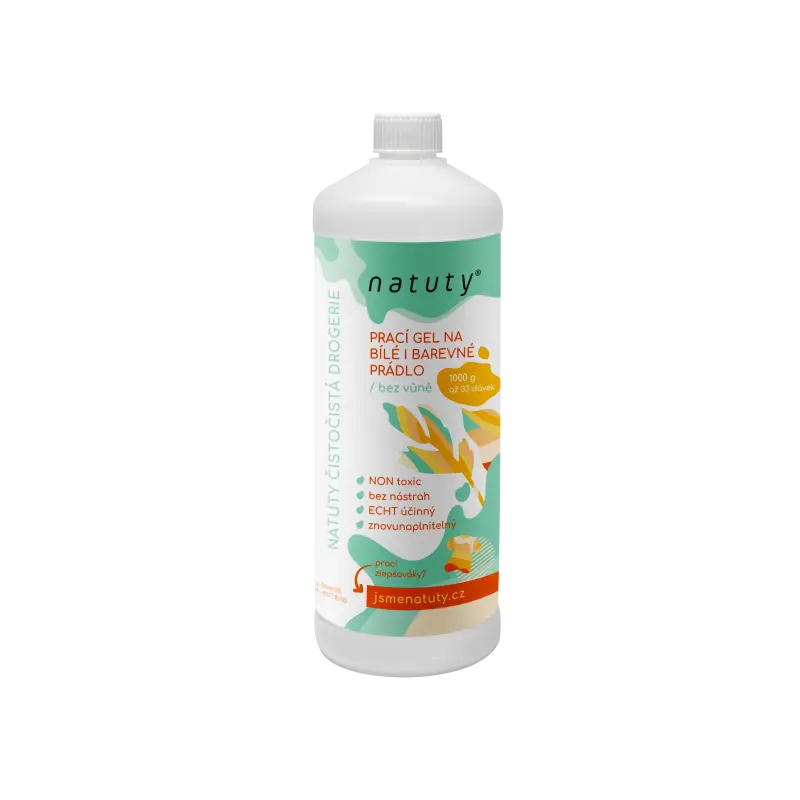 Prací gel Natuty univerzální bez vůně 1000 ml (NAT005)