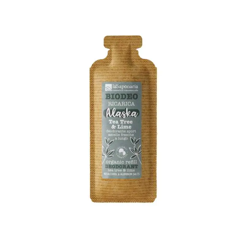 laSaponaria Náplň do roll-on deodorantu Alaska - Limeta & Šalvěj BIO (40 ml) - extra svěží unisex vůně