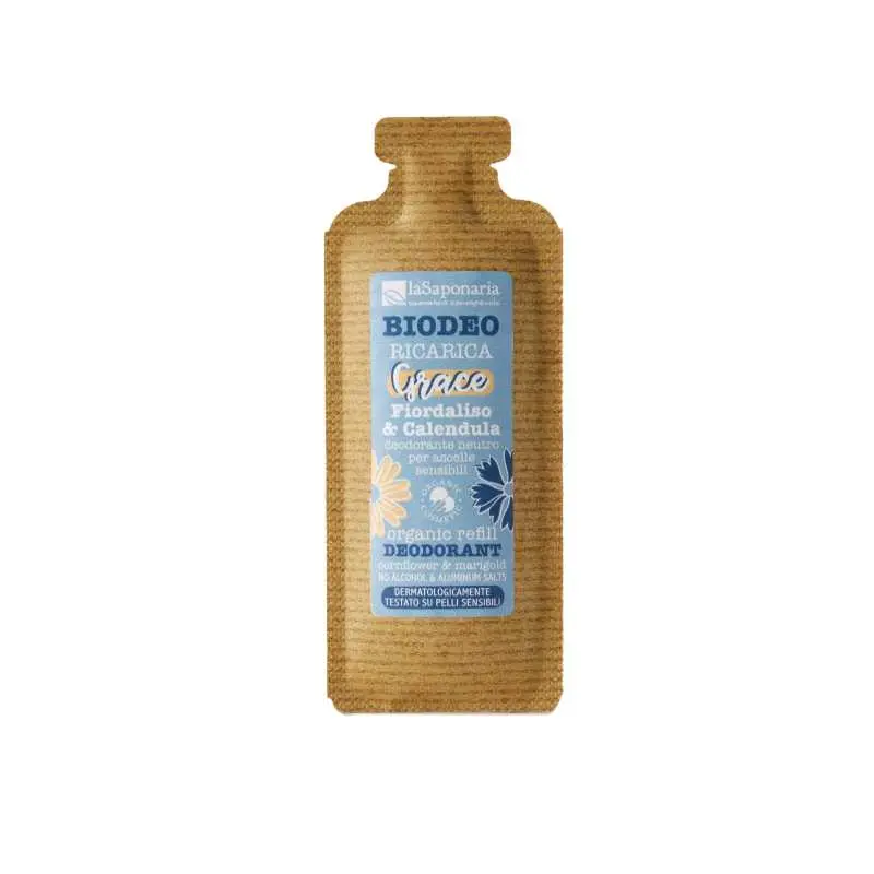 laSaponaria Náplň do roll-on deodorantu Grace - bez vůně BIO (40 ml) - pro citlivou pleť