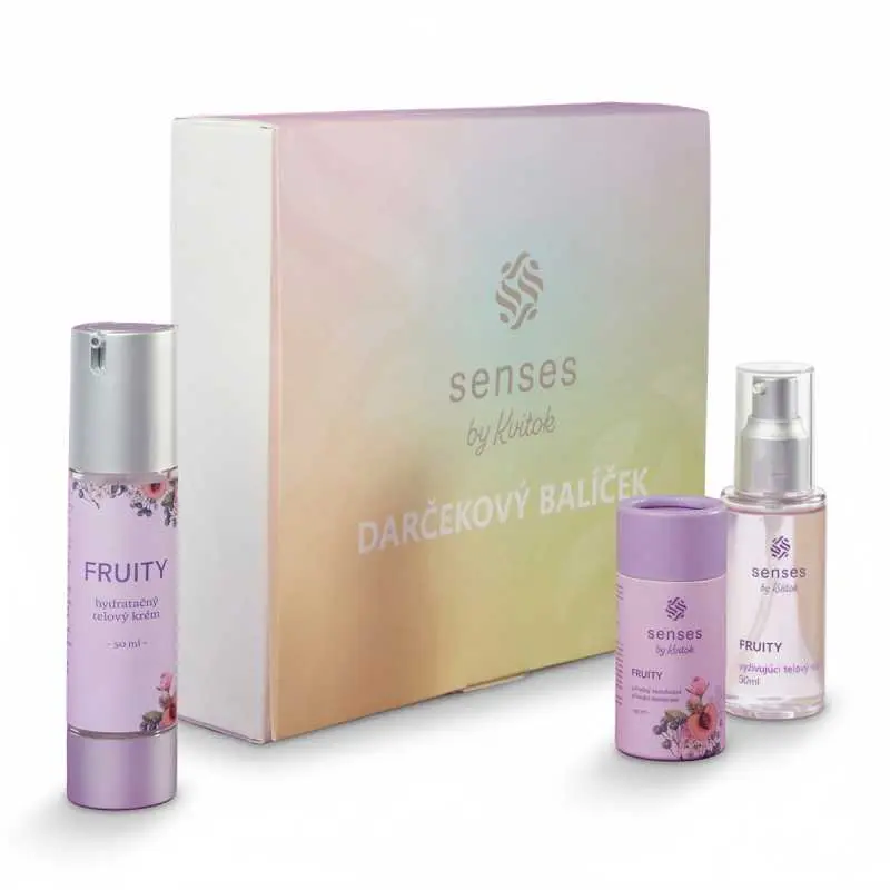 Kvitok Senses Dárková sada Fruity - tři voňavé poklady v balíčku