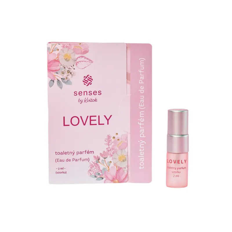 Kvitok Senses Toaletní parfém Lovely - vzorek (2 ml) - s vůní růže, vanilky a citrusů
