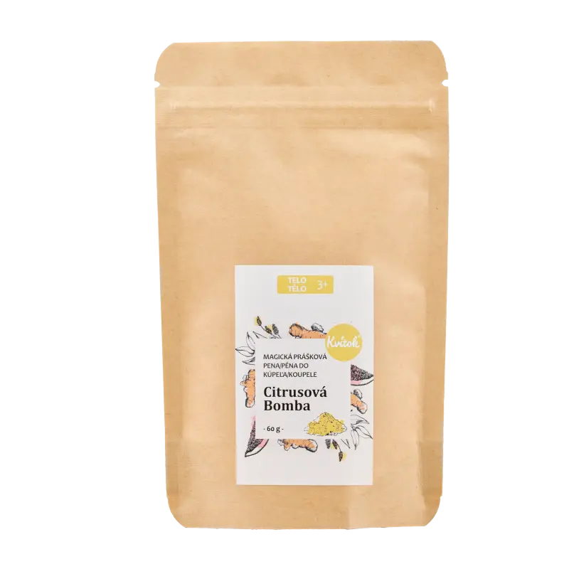 Kvitok Magická pěna do koupele Citrusová bomba 60 g - krásně pění
