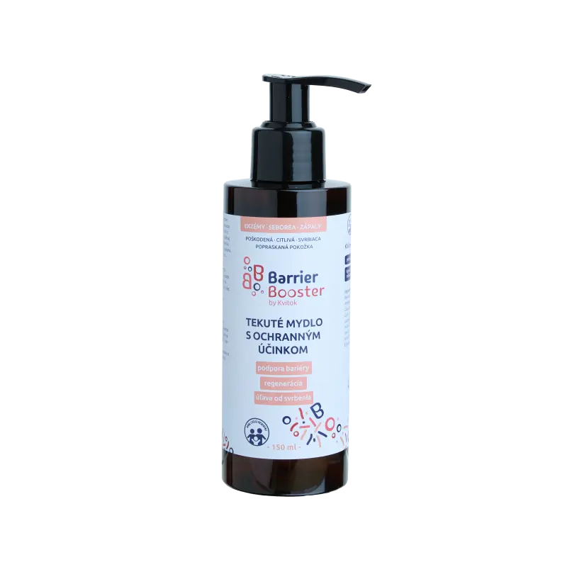 Kvitok Barrier Booster Tekuté mýdlo s ochranným účinkem (150 ml) - s jemnou vůní vanilky