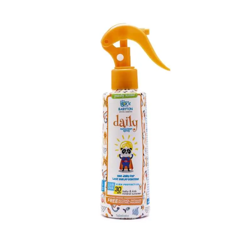 Babyton Opalovací mléko ve spreji pro děti SPF 30 DAILY (200 ml) - s přírodním minerálním filtrem