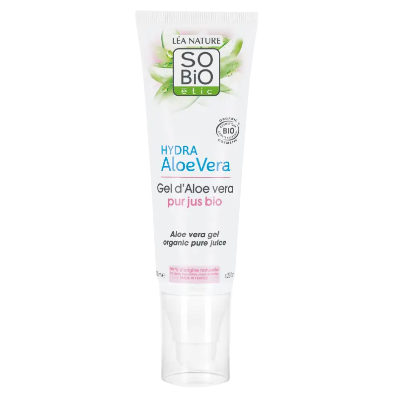 SO’BiO étic Aloe vera gel - hypoalergenní BIO (125 ml) - intenzivní hydratace a zklidnění pokožky