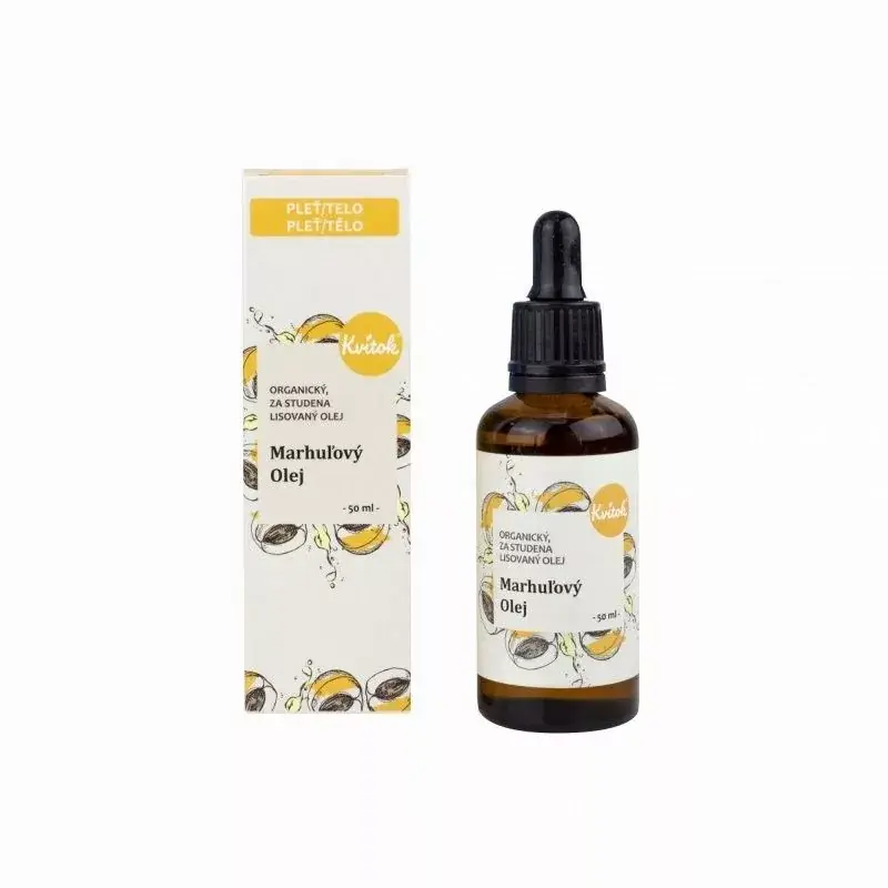 Kvítok Organický Meruňkový Olej, 50 ml
