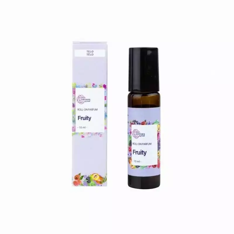 Roll-on olejový parfém s vůní malin, rybízu a vanilky (Fruity) Kvitok - 10 ml