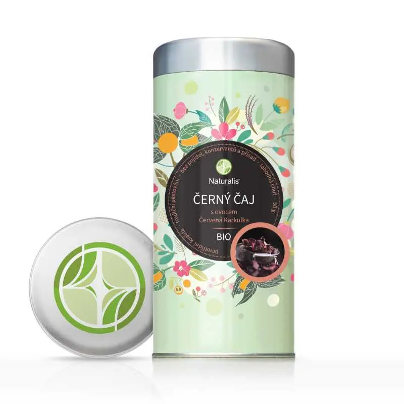 Černý čaj s ovocem (Červená karkulka) Naturalis BIO - 50 g