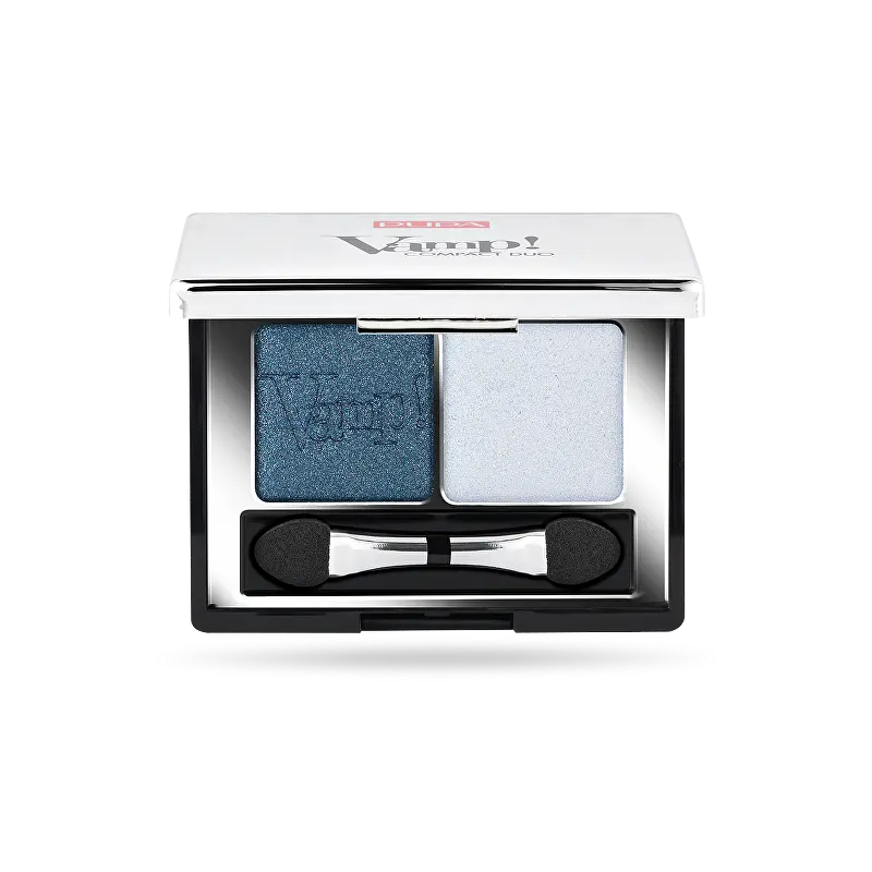 Oční stíny Vamp! (Compact Duo Eyeshadow) PUPA Milano / Odstín: 012 Magnetic Blue - 2,2 g
