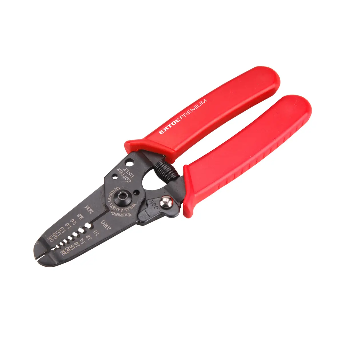EXTOL PREMIUM Kleště odizolovací a štípací na vodiče, 165mm, 0,6-2,6mm 8831120