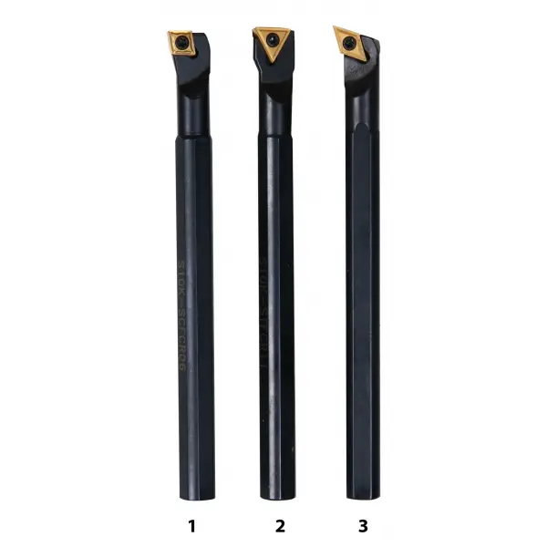 OPTIMUM Vnitřní soustružnické nože HM 10 mm, sada - 3 ks 3441640