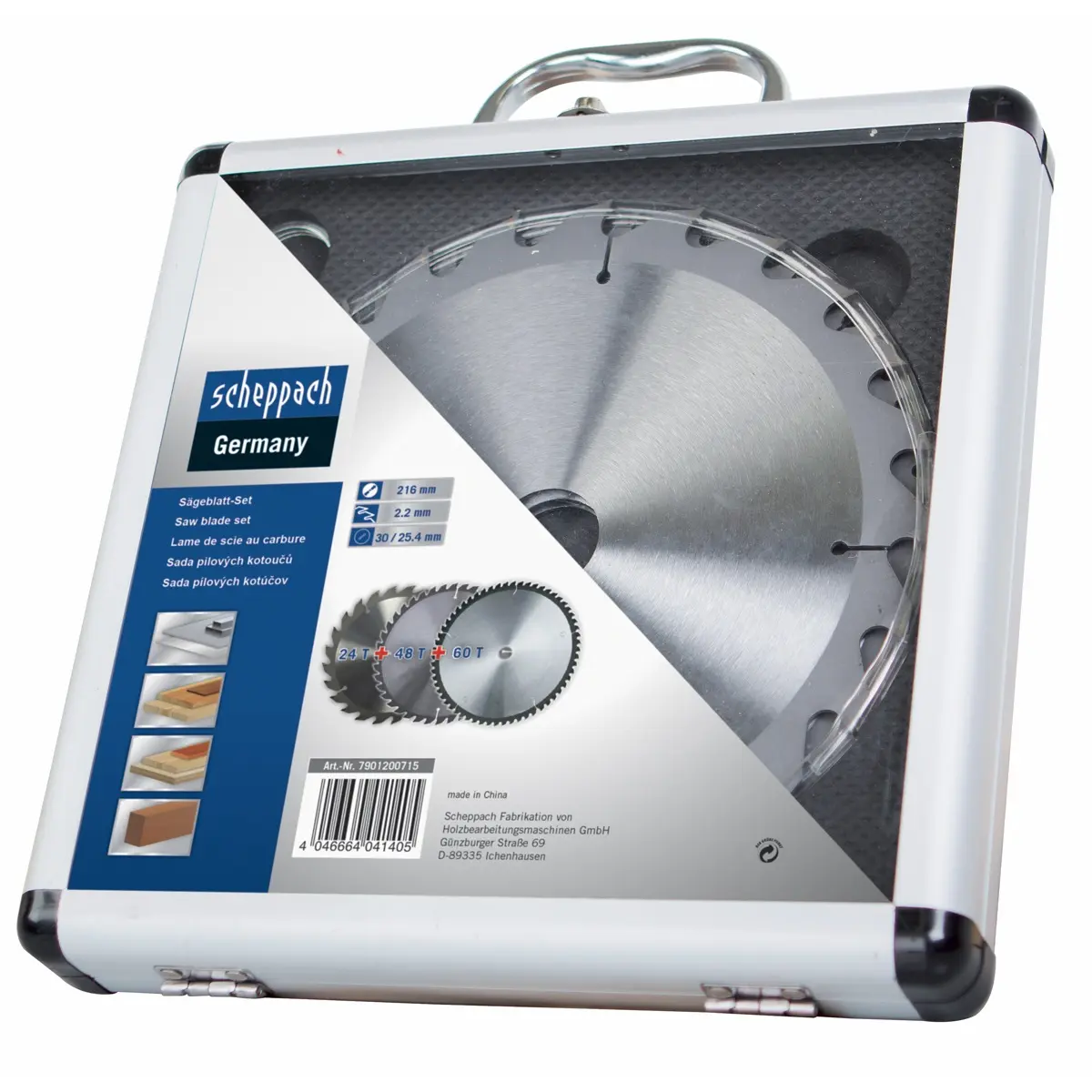 Scheppach Sada 3 pilových kotoučů 210 mm 7901200715