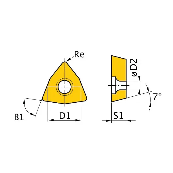 OPTIMUM Břitové destičky W/80°, 5 ks 3441752