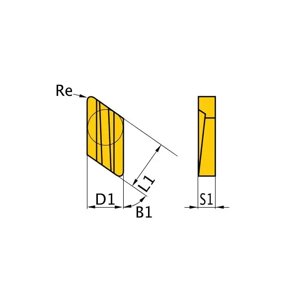 OPTIMUM Břitové destičky K/55°, 5 ks 3441754