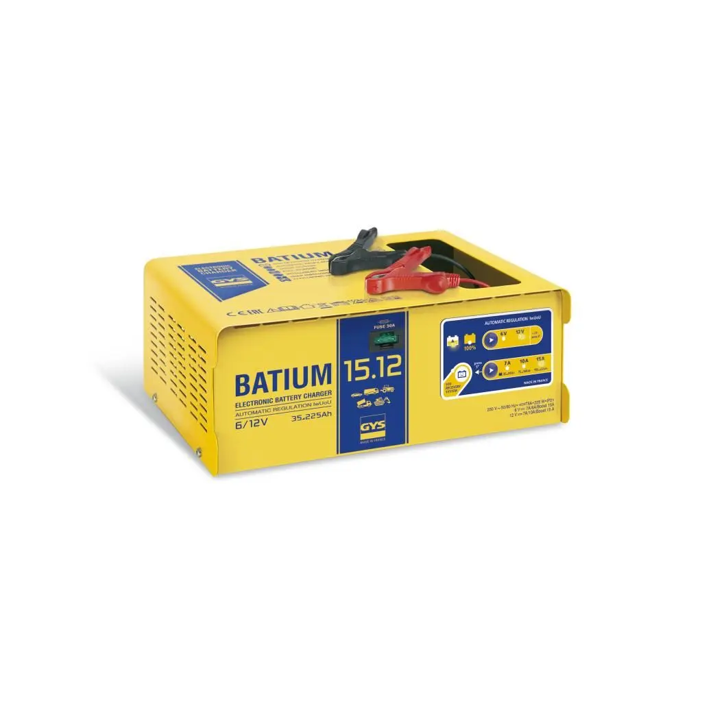 Automatická nabíječka autobaterií GYS BATIUM 15/12, pro 6/12V 024519