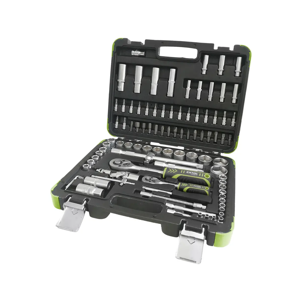 EXTOL CRAFT Hlavice nástrčné sada 94ks, CrV, 1/4" a 1/2" 918094