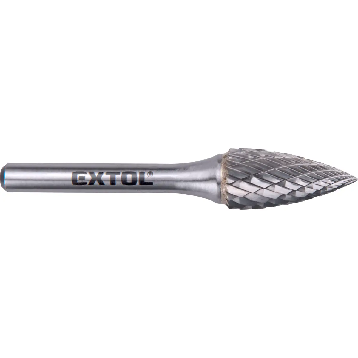 EXTOL INDUSTRIAL Fréza karbidová, ostrý oblouk, pr.12x25mm/stopka 6mm,sek střední(double-cut) 8703765