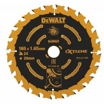 DeWALT DT10300 pilový kotouč EXTREME FLEXVOLT, 165 x 20 mm, 24 zubů DT10300