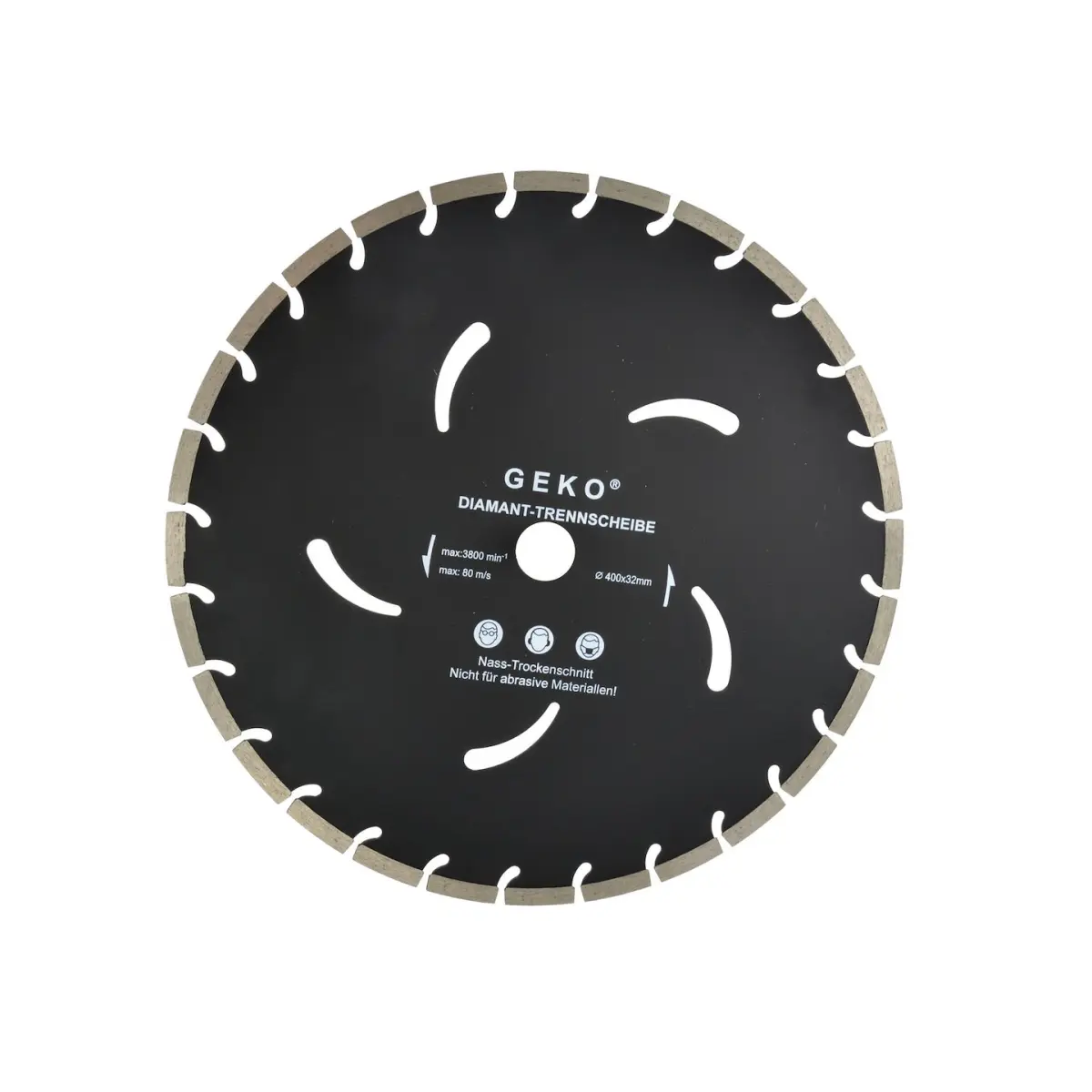 Kotouč diamantový řezný segmentový GEKO, 400x10x32mm G00298