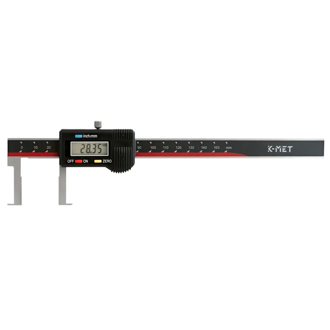 KINEX/K-MET Digitální posuvné měřítko na vnitřní zápichy KINEX 150mm 6040-55-150