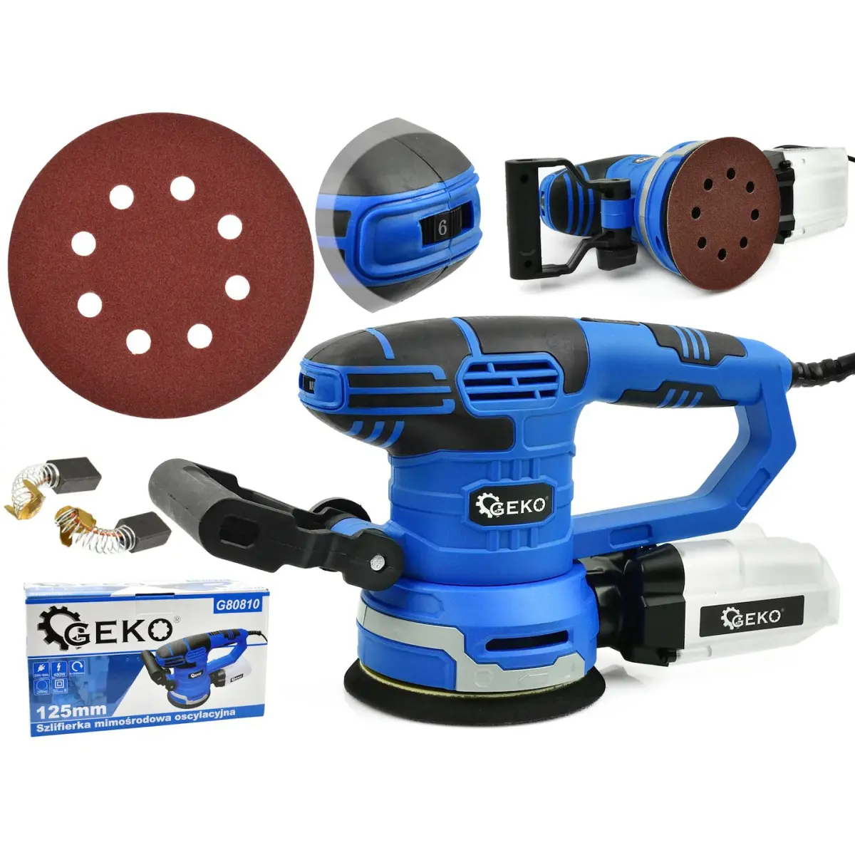 Excentrická bruska 125mm 450W Geko G80810 G80810