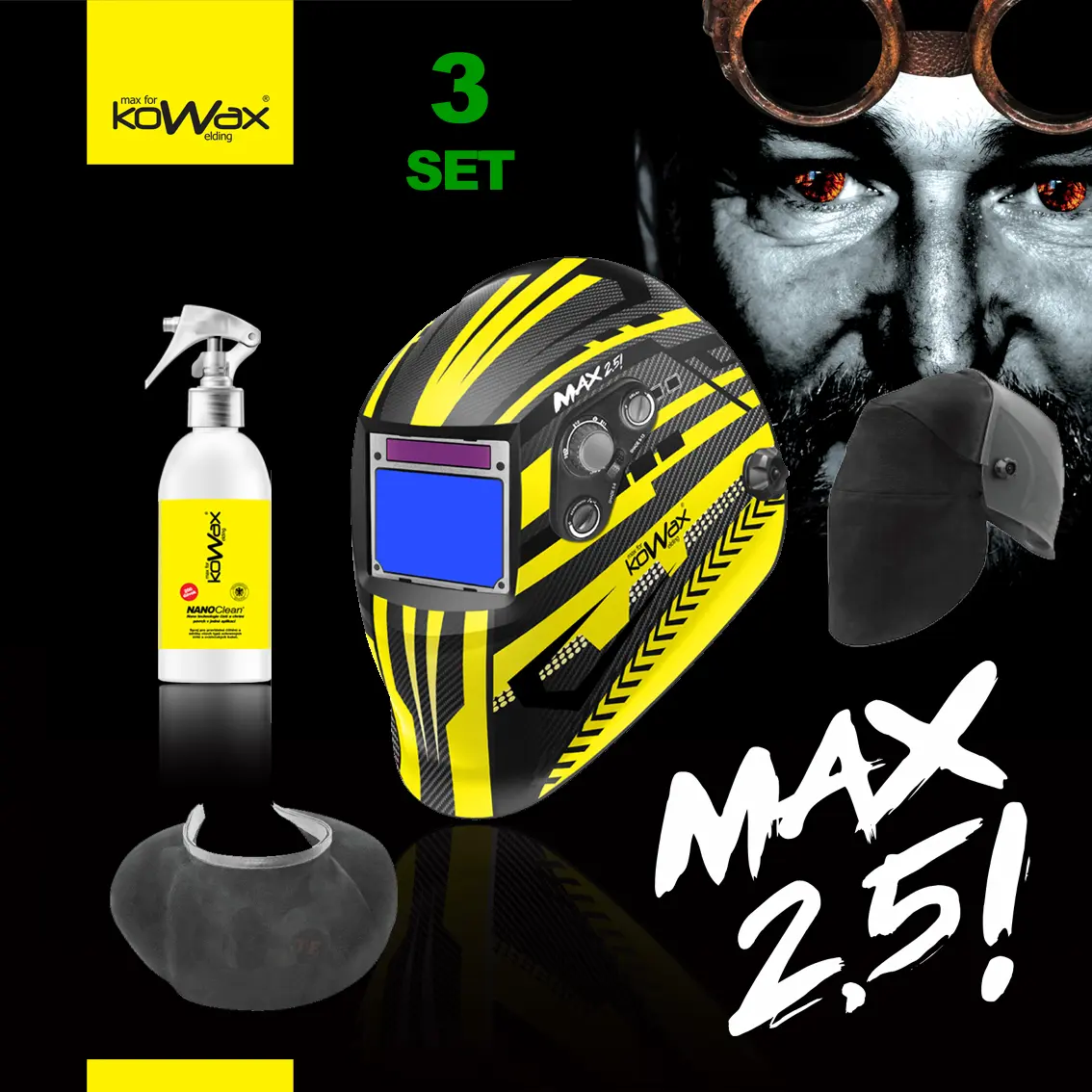 KOWAX Kukla samostmívací MAX2,5! SET 3 KWXMAX25_S03A