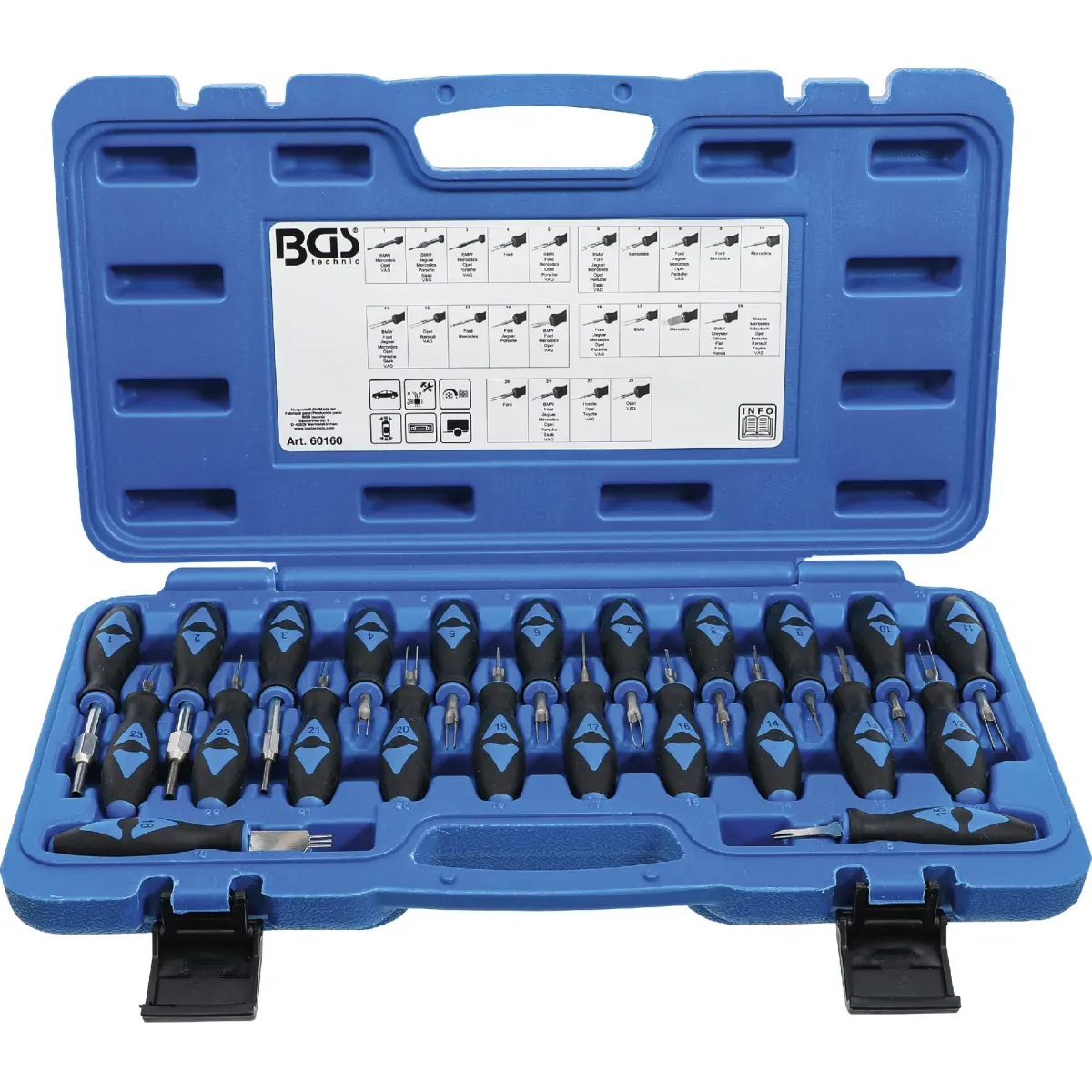 Sada nářadí pro odjištění konektorů | 23dílná, BGS 60160 BGS60160